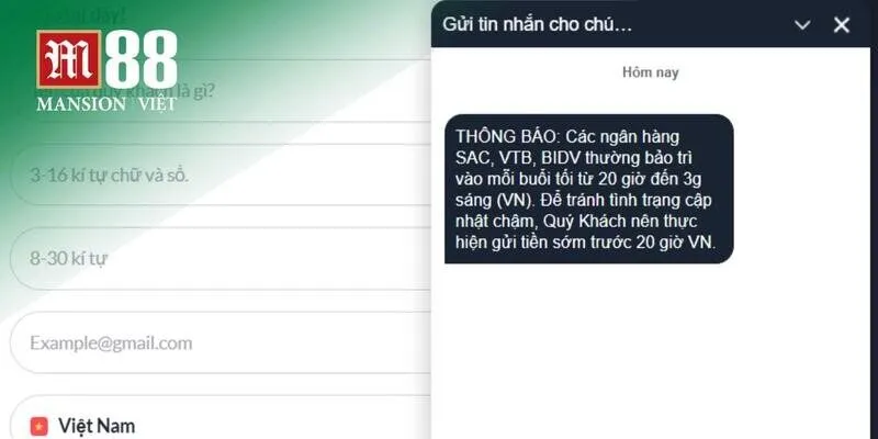 Giải đáp một số câu hỏi khi đăng ký tài khoản M88